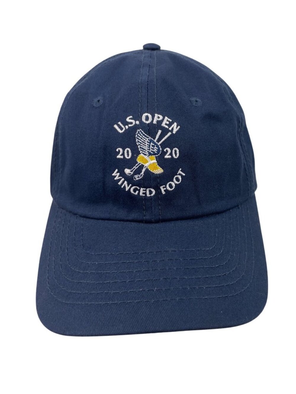 US Open 2020 Winged Foot Strapback Hat Blue One Size USGA Member - Picture 2 of 8